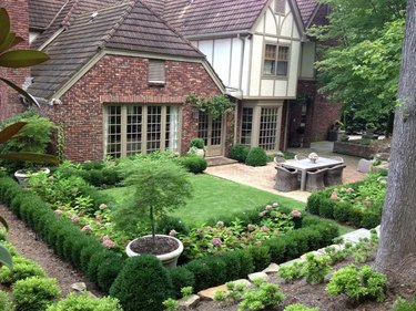 Small French garden.