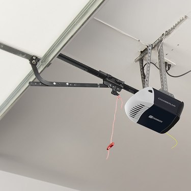 garage door opener and open door