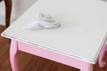 Cleaning surface of end table