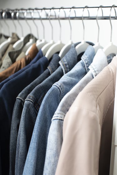 jackets arranged by color by professional organizer Jen Robin