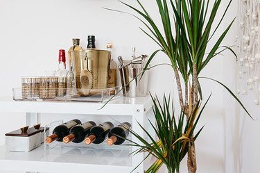 bar cart by professional organizer Jen Robin