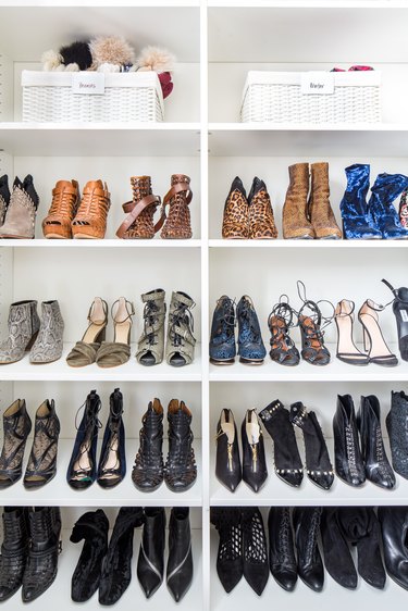 shoes in closet by professional organizer Jen Robin