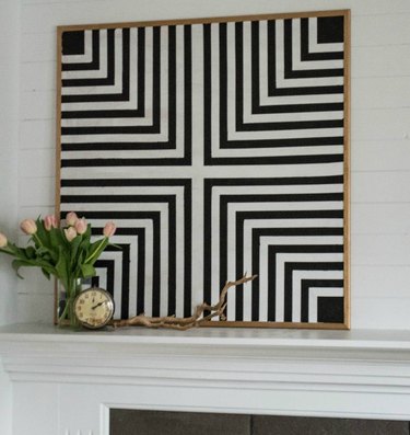 graphic black and white art deco DIY project