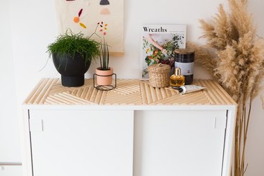 IKEA Hack: Small Bedroom Storage with Wooden Detail