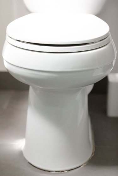 close up of toilet