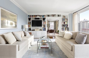 light blue paint living room ideas