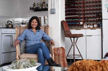 Marie Estrada of MÔTÔ in her Williamsburg loft