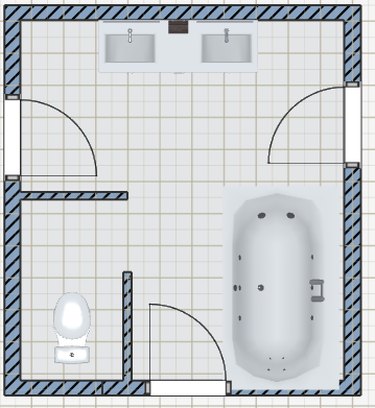 bathroom floor plan