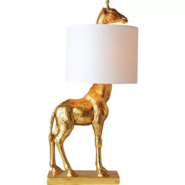 gold giraffe table lamp