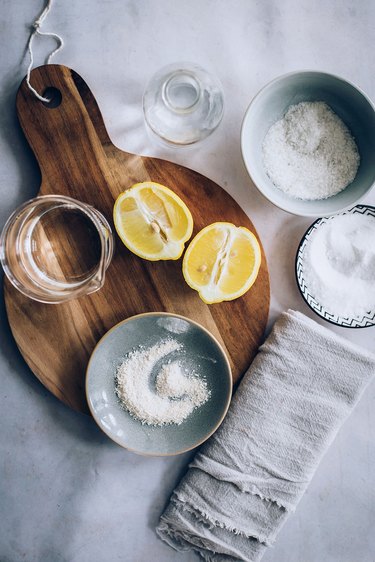 Cutting Board Scrub ingredients