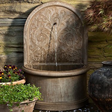 Wall fountain.