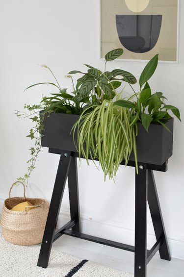 IKEA Hack: From Desk Trestle to Plant Stand