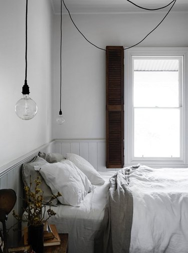 Scandinavian farmhouse bedroom