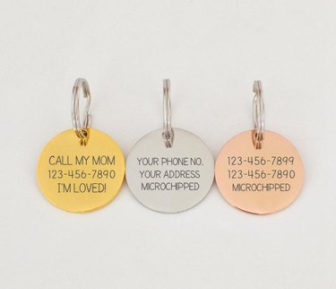 custom pet collar tags