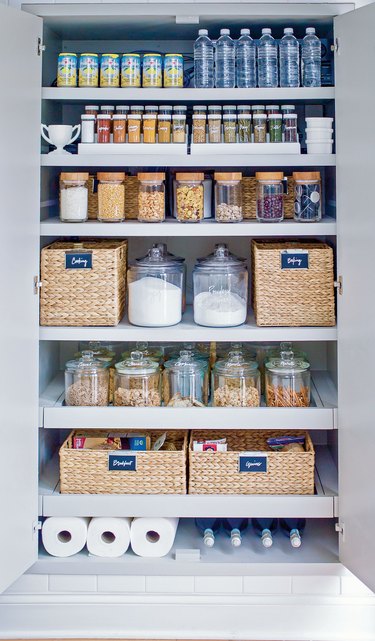 organized kitchen pantry by The Home Edit