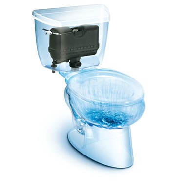 illustration of the inside of a pressure-assisted toilet from Consumer Reports