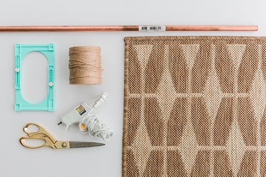 Here's everything you need to turn your rug into a wall hanging.