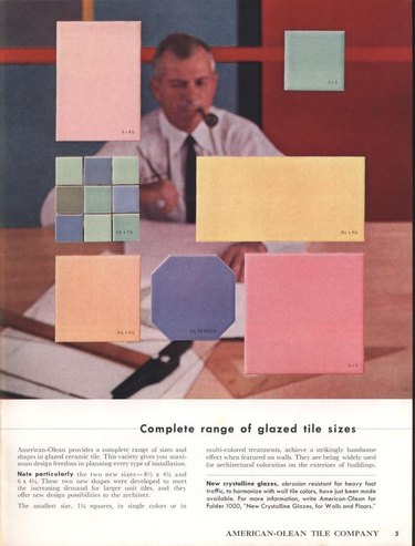 colored tile from 1960