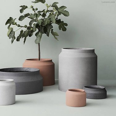concrete pots
