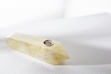 Citrine Crystal Wand Pipe