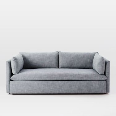 West Elm gray couch living room idea