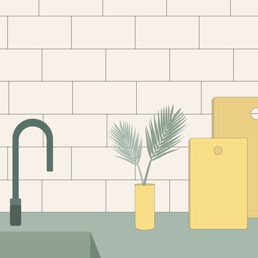 subway tile illustration