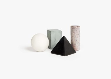 drink rocks in geometric shapes from Areaware