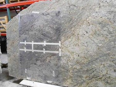 Template on granite slab.