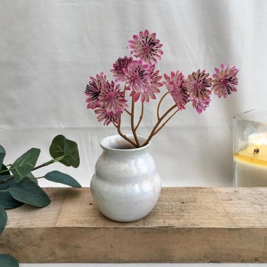 bud vase with flowers