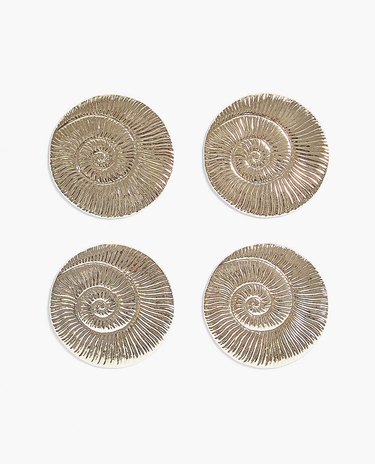 Zara Home Shell-Shaped Coasters (4), $35.90