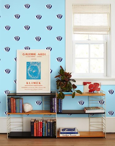 Clare V x Wallshoppe Lotus Wallpaper, $149