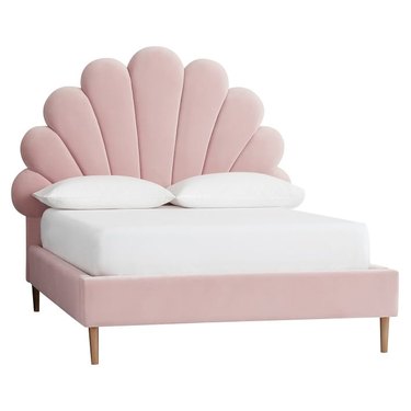 PB Teen x Emily and Meritt Shell Upholstered Bed (Full), $999