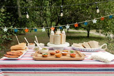 Hot Dog Bar: Free Party Printables, Pocket Change Gourmet, Recipe