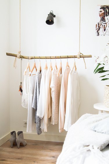 branch clothes rack