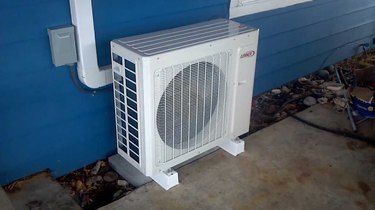 Ductless air conditioner compressor.