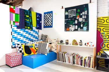 Not technically a home, but we’re inspired by the bold colors of this studio