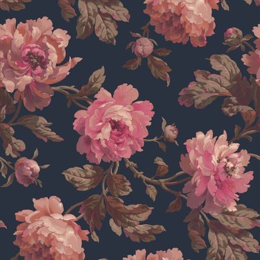 House of Hackney Peoneden wallpaper in midnight