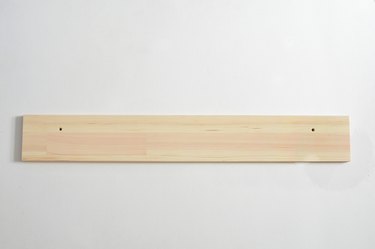 Plain wooden shelf