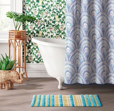 target fringe bath rug