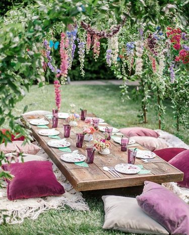 Build a Simple DIY Boho Picnic Table (Low Profile)