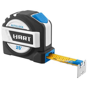 HART 25-Foot Magnetic Autolock Tape Measure, Fraction Markings