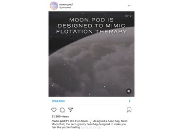 moon pod instagram ad