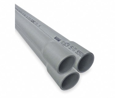 PVC electrical conduit.