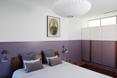 colors that goes with purple in bedroom