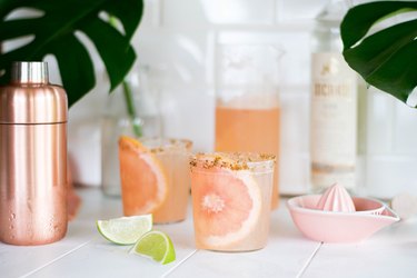 spicy mezcal paloma cocktail