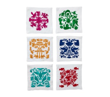 colorful cocktail napkins