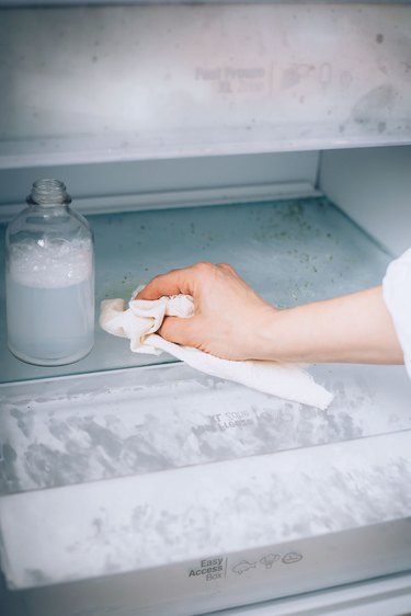 Cleaning freezer