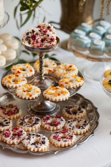 dessert table with pretty theme