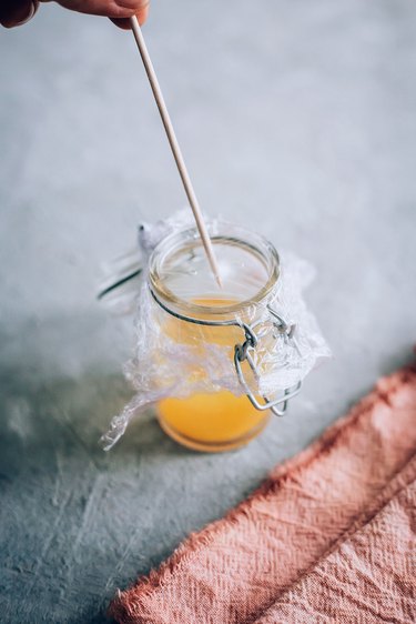 Poking holes in fruit fly trap