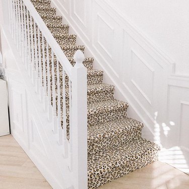 leopard stair carpet idea